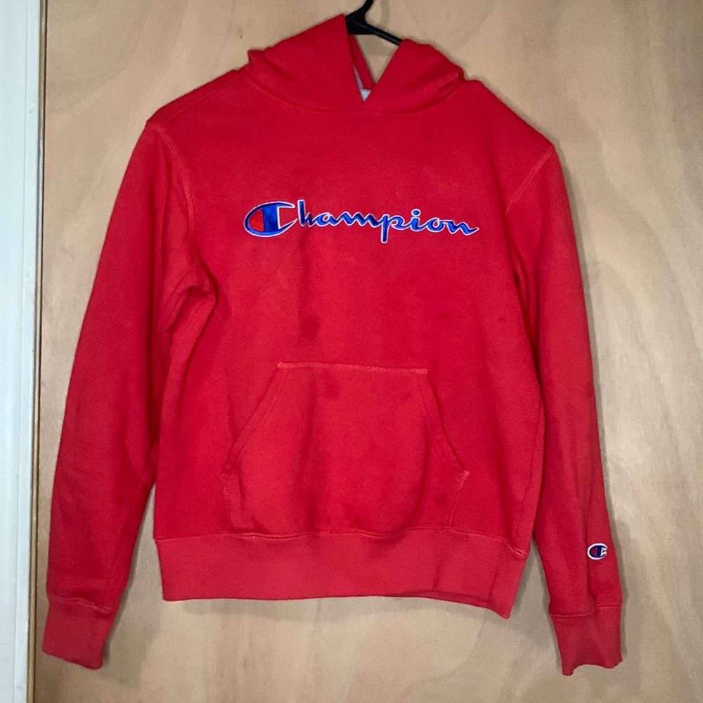 Red Champion Hoodie